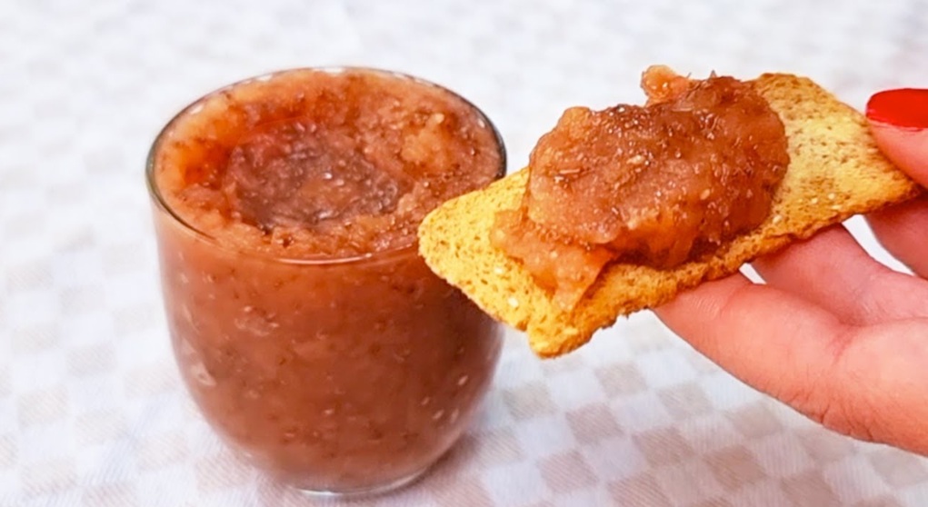 Geleia de maçã sem açúcar deliciosa, 100% natural, poucas calorias e carboidratos!