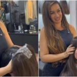 Gretchen mostra antes e depois de manutenção capilar: "Tem que durar três meses"