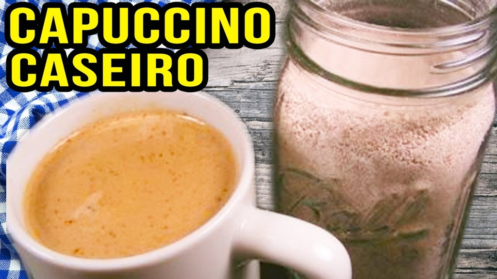 Pó de cappuccino caseiro barato, delicioso e muito saudável - Não compre mais, faça o seu!
