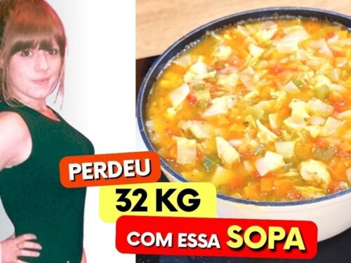 Sopa emagrecedora - Ela perdeu 32 kg com ela! Poucas calorias e carboidratos, fácil e low carb
