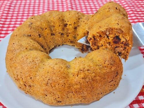 Bolo saudável e delicioso sabor panetone! Sem farinha, açúcar, leite, ovo e manteiga! Fácil e rápido