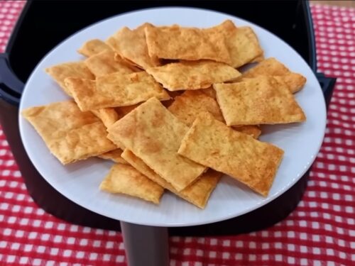 Bolacha de proteínas na air fryer - Zero carboidratos, sem trigo, leite e gordura - 3 ingredientes