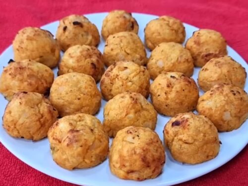 Salgado de 3 ingredientes - Sem farinha e fritura! Fácil, barato e maravilhoso!