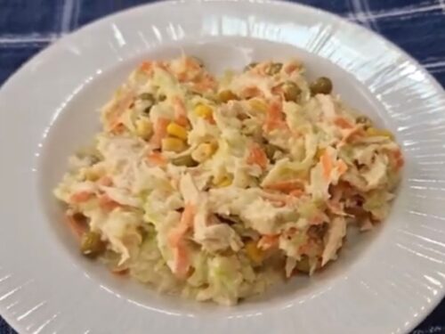 Substitua o almoço! Salpicão leve e saudável, poucas calorias e carboidratos, fácil e rápido