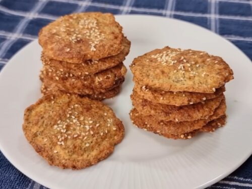 Biscoitos crocantes ricos em proteínas, quase zero carboidratos! Deliciosas, fáceis e rápidas