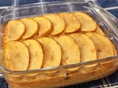 Bolo de maçã sem farinha, açúcar ou gordura - Fofinho, delicioso, fácil e barato