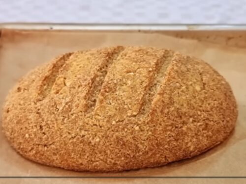 Pão sem farinha, fofinho e saudável, muitas fibras e proteínas (sem ovo e sem glúten) - Fácil