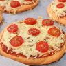 Mini pizza deliciosa, sem farinha e poucos carboidratos - Muitas fibras e proteínas, fácil e rápida